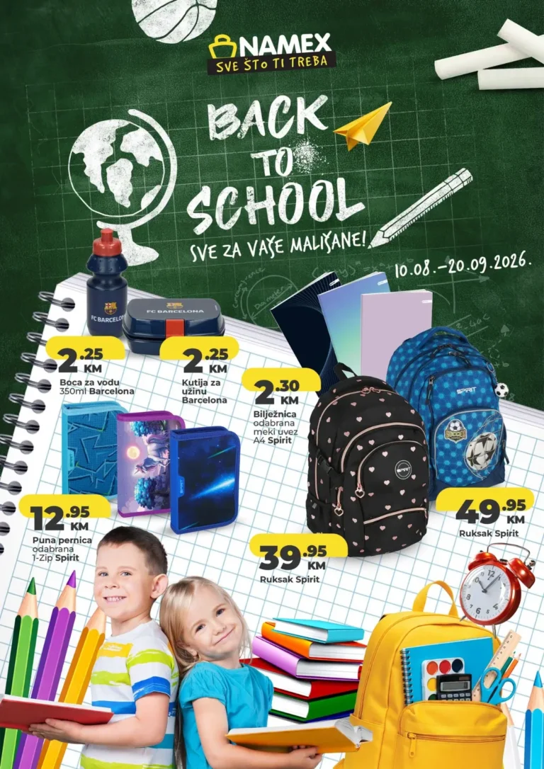 Namex katalog akcija strana 1 – važi od 10.8. do 20.9.2026.