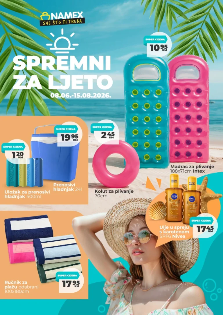 Namex katalog akcija strana 1 – važi od 8.6. do 15.8.2026.
