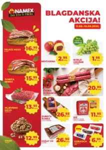 Namex katalog akcija strana 1 – važi od 11.8. do 15.8.2026.