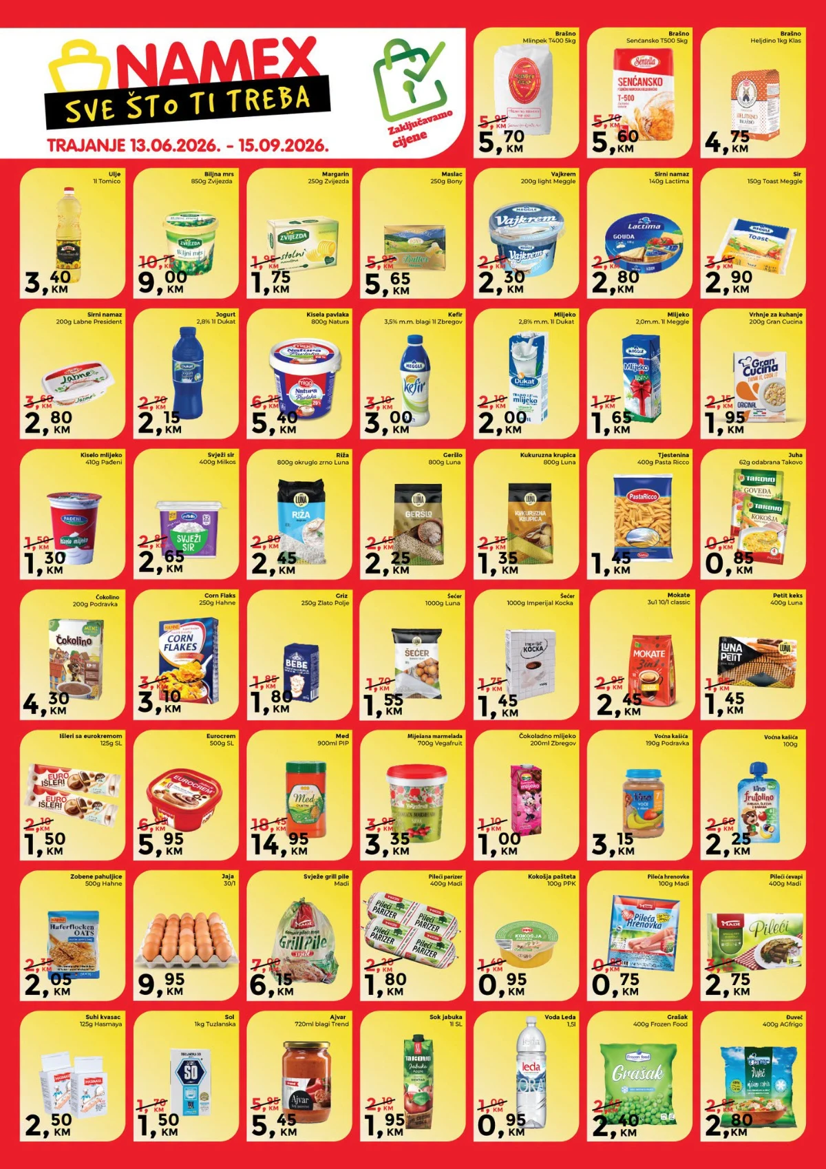 Namex katalog akcija strana 2 – važi od 13.6. do 15.9.2026.