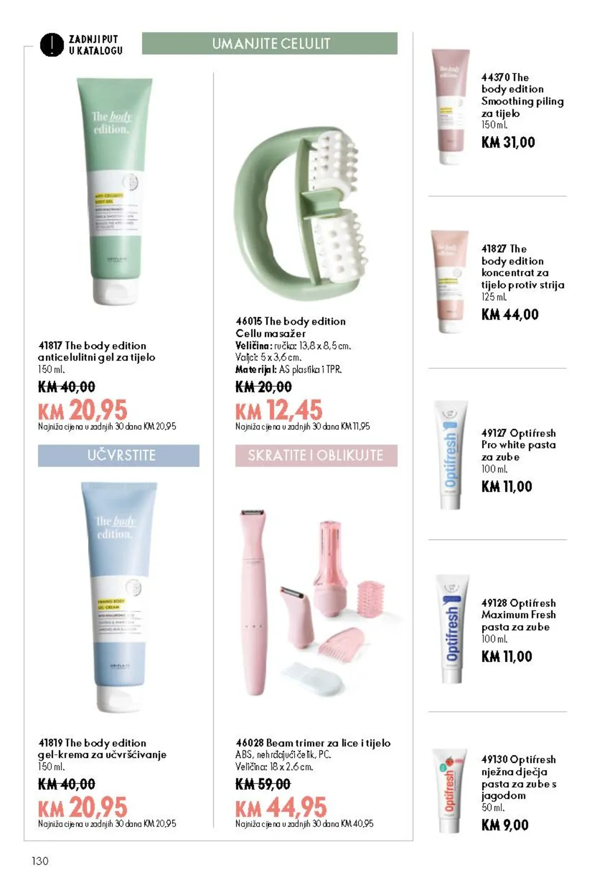 Oriflame katalog akcija strana 130