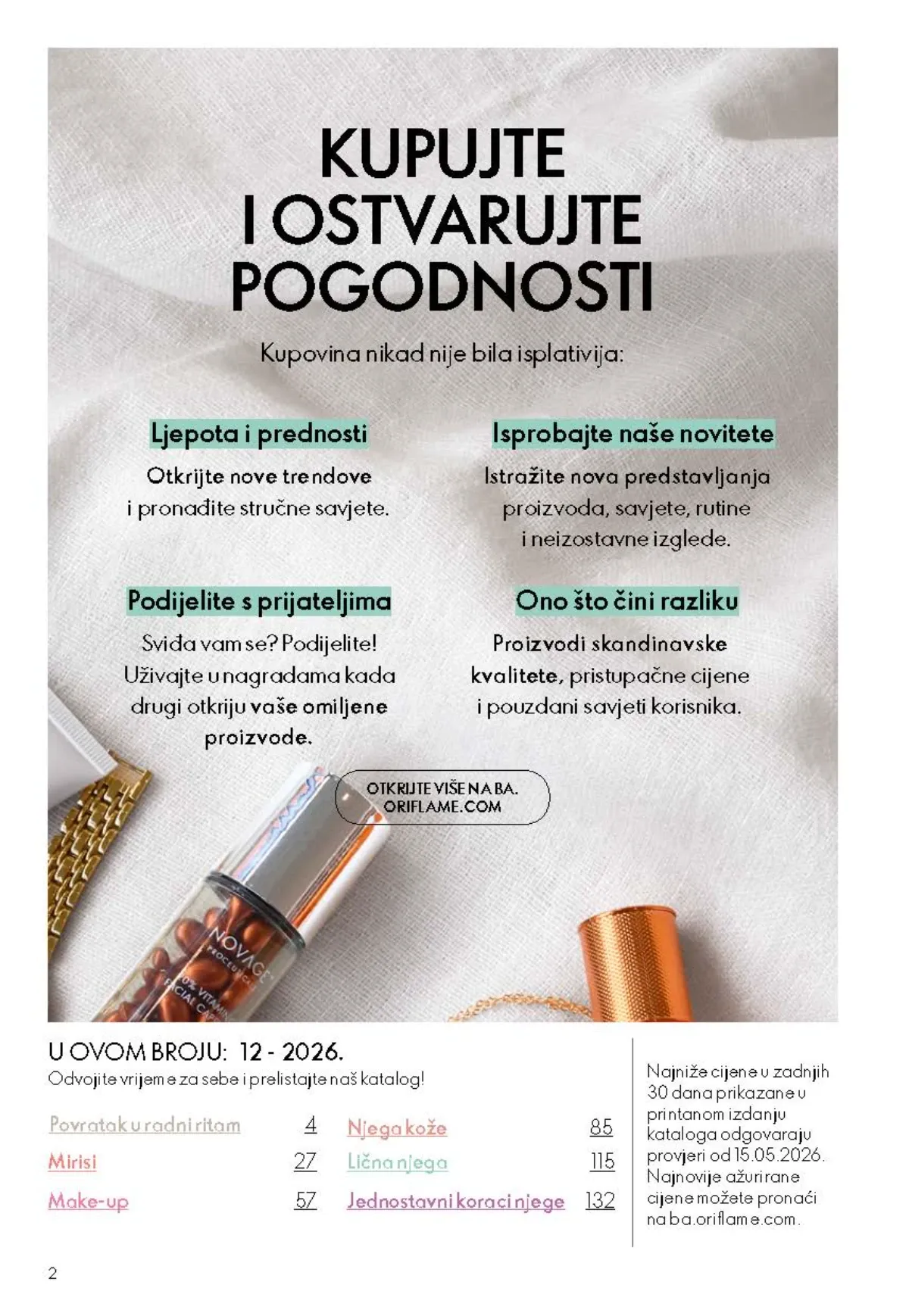 Oriflame katalog akcija strana 2