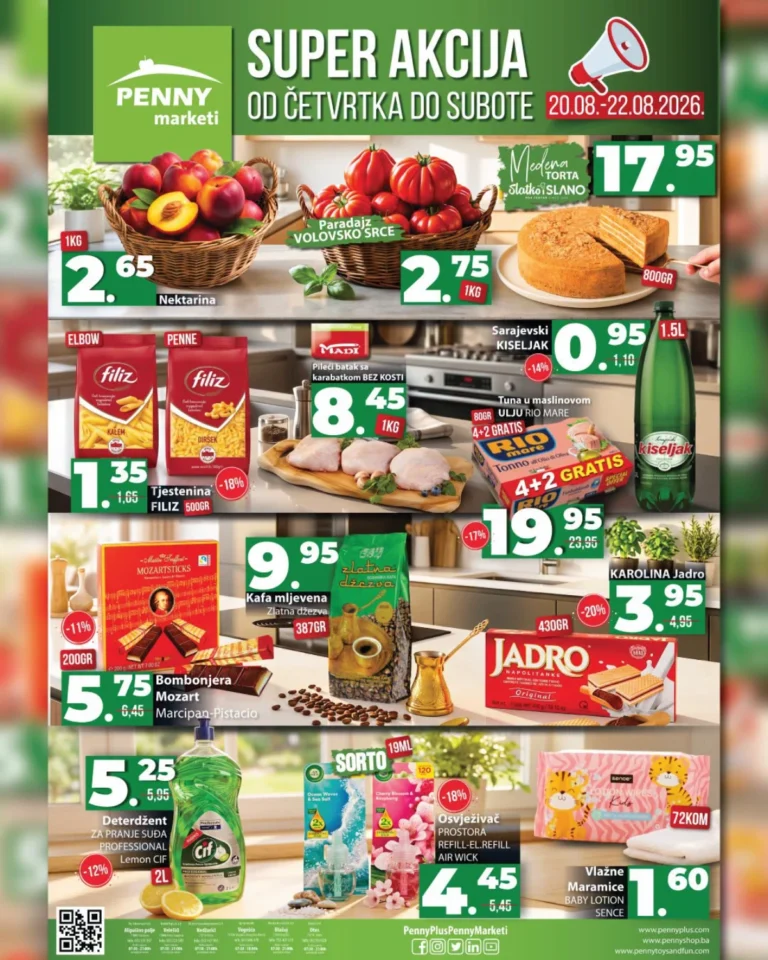 Penny katalog akcija strana 1 – važi od 20.8. do 22.8.2026.