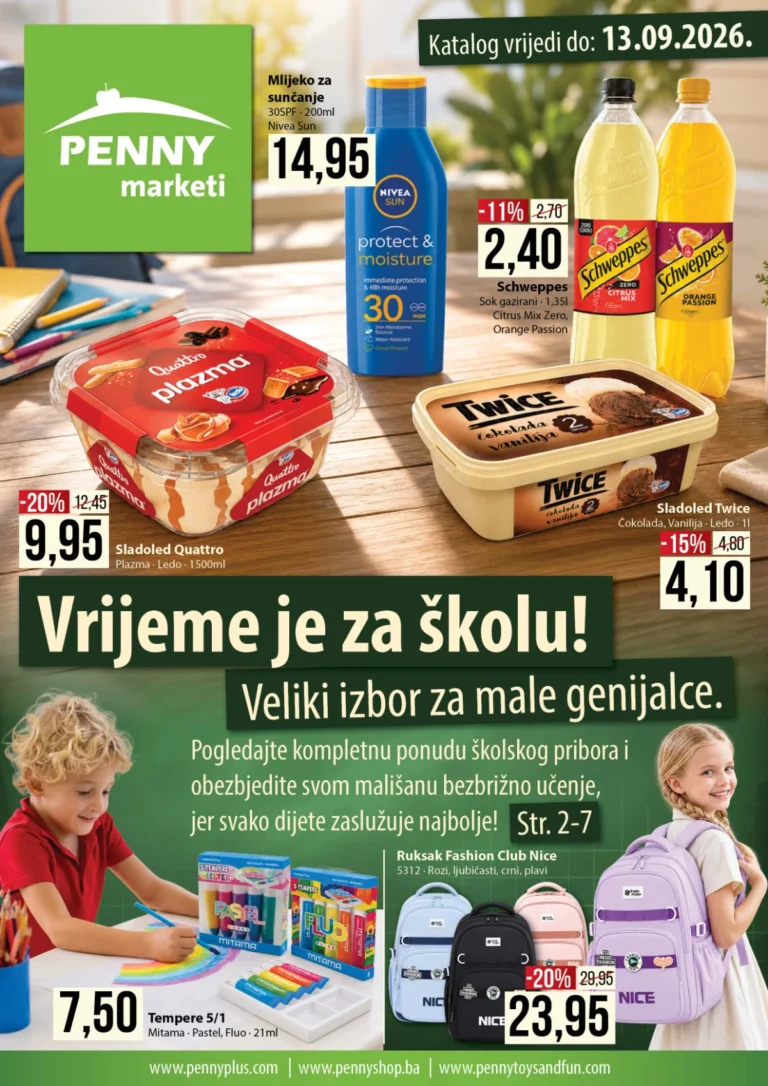 Penny katalog akcija strana 1 – važi od 21.8. do 13.9.2026.