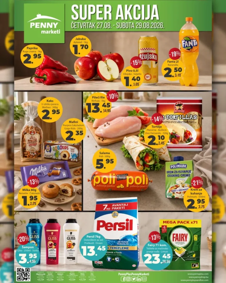 Penny katalog akcija strana 1 – važi od 27.8. do 29.8.2026.