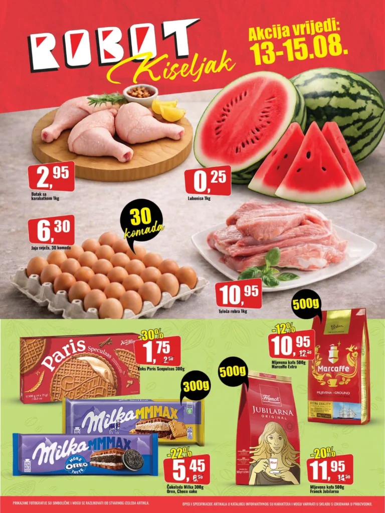Robot katalog akcija strana 1 – važi od 13.8. do 15.8.2026.