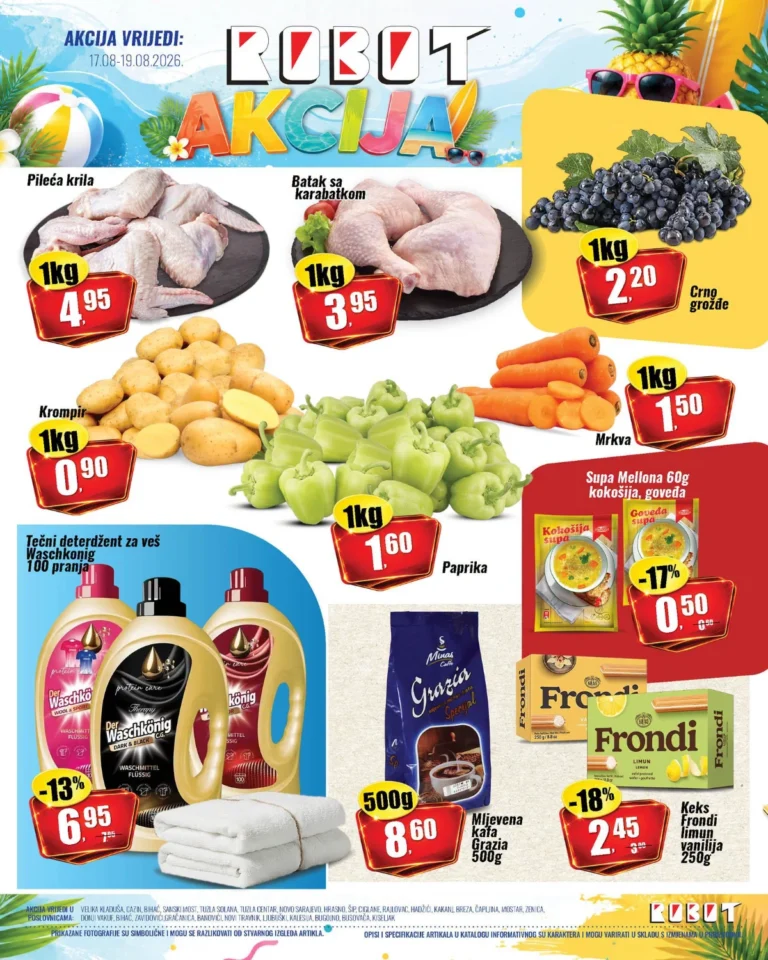 Robot katalog akcija strana 1 – važi od 17.8. do 19.8.2026.