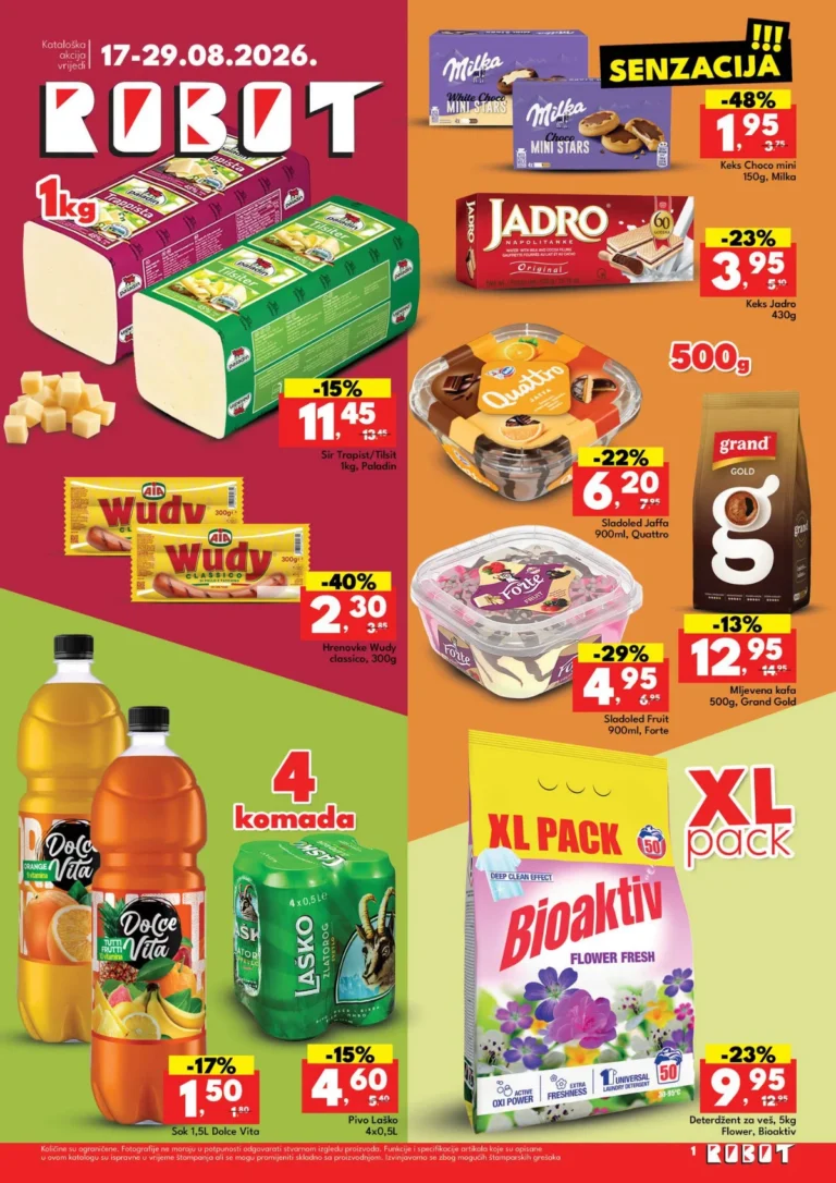 Robot katalog akcija strana 1 – važi od 17.8. do 29.8.2026.