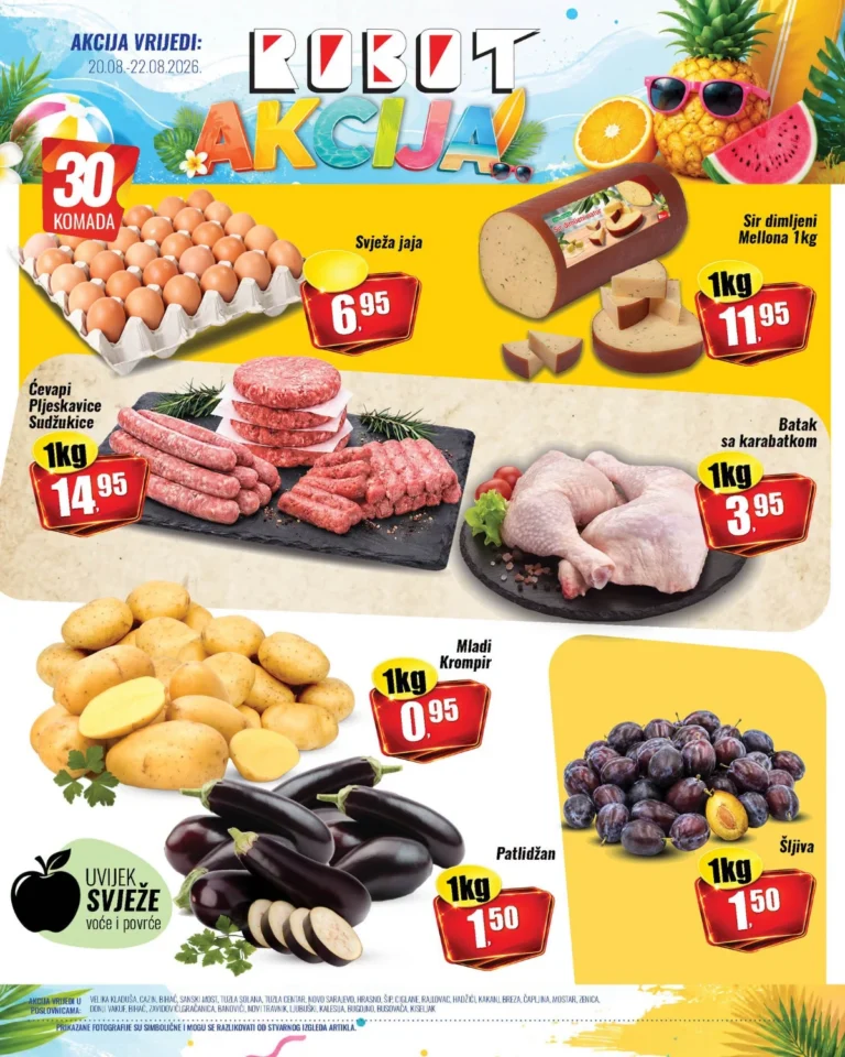 Robot katalog akcija strana 1 – važi od 20.8. do 22.8.2026.
