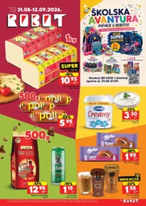 Robot katalog akcija strana 1 – važi od 31.8. do 12.9.2026.