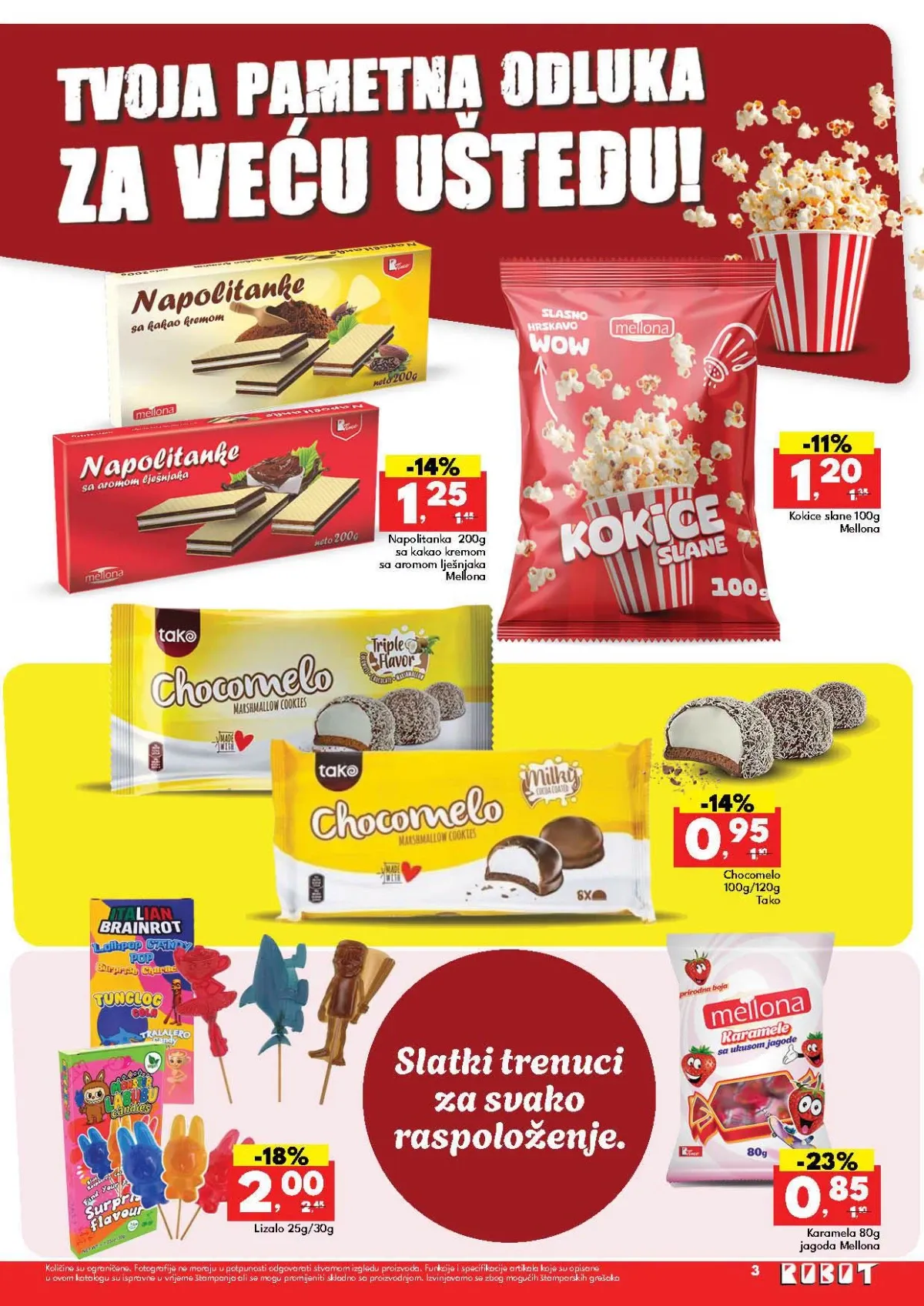 Robot katalog akcija strana 3 – važi od 31.8. do 12.9.2026.