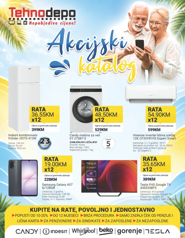 Tehnodepo katalog akcija strana 1 – važi od 16.7. do 31.8.2026.