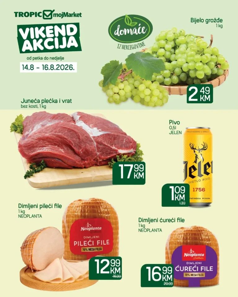 Tropic katalog akcija strana 1 – važi od 14.8. do 16.8.2026.