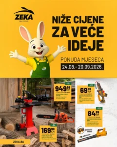Zeka Baucentar katalog akcija strana 1 – važi od 24.8. do 20.9.2026.