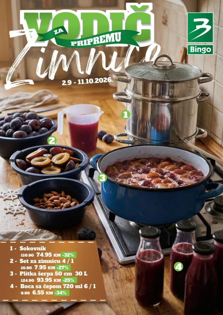 Bingo katalog akcija strana 1 – važi od 2.9. do 11.10.2026.