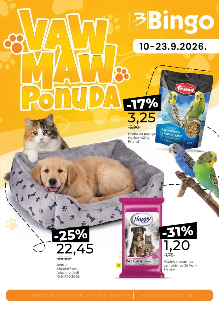 Bingo katalog akcija strana 1 – važi od 10.9. do 23.9.2026.