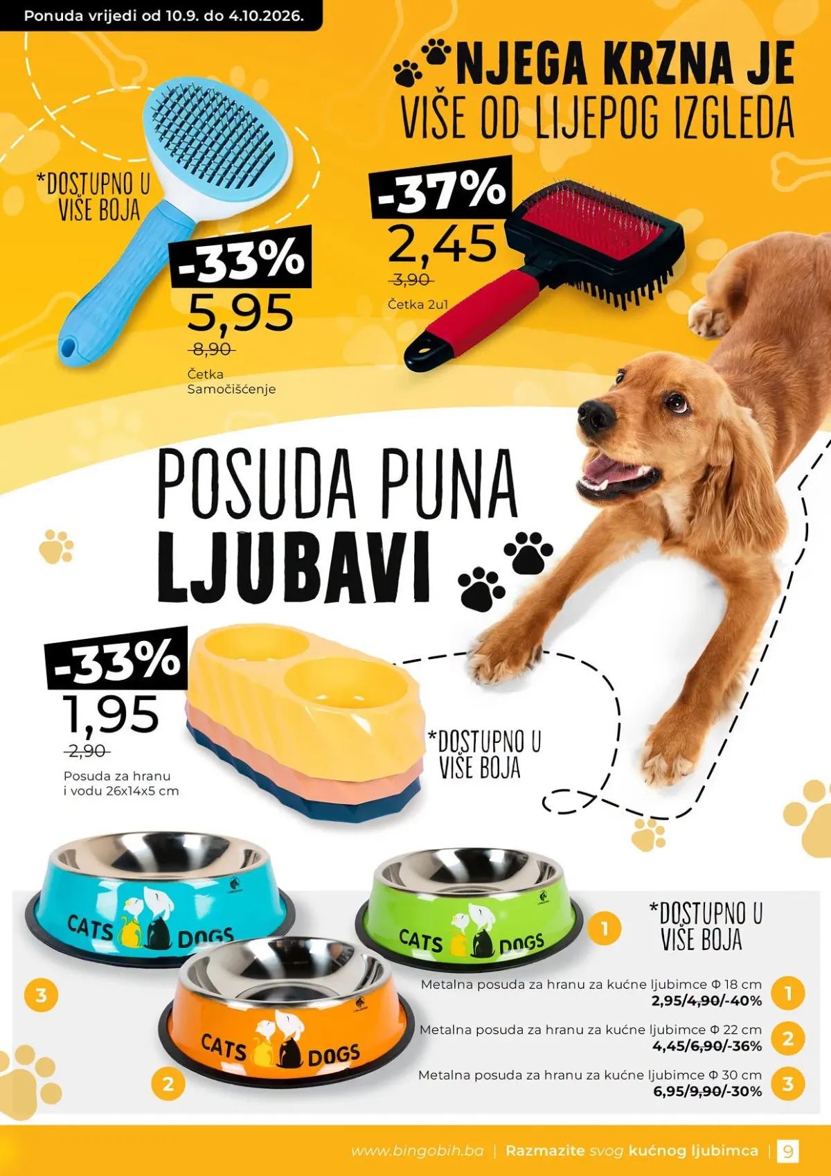 Bingo katalog akcija strana 9 – važi od 10.9. do 23.9.2026.