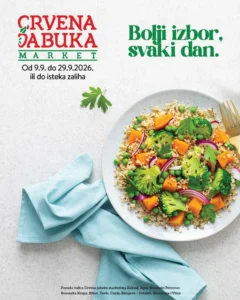 Crvena jabuka katalog akcija strana 1 – važi od 9.9. do 29.9.2026.