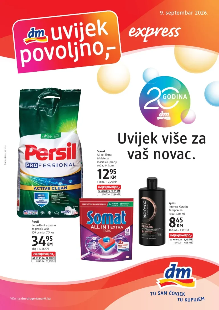 dm katalog akcija strana 1 – važi od 9.9. do 22.9.2026.