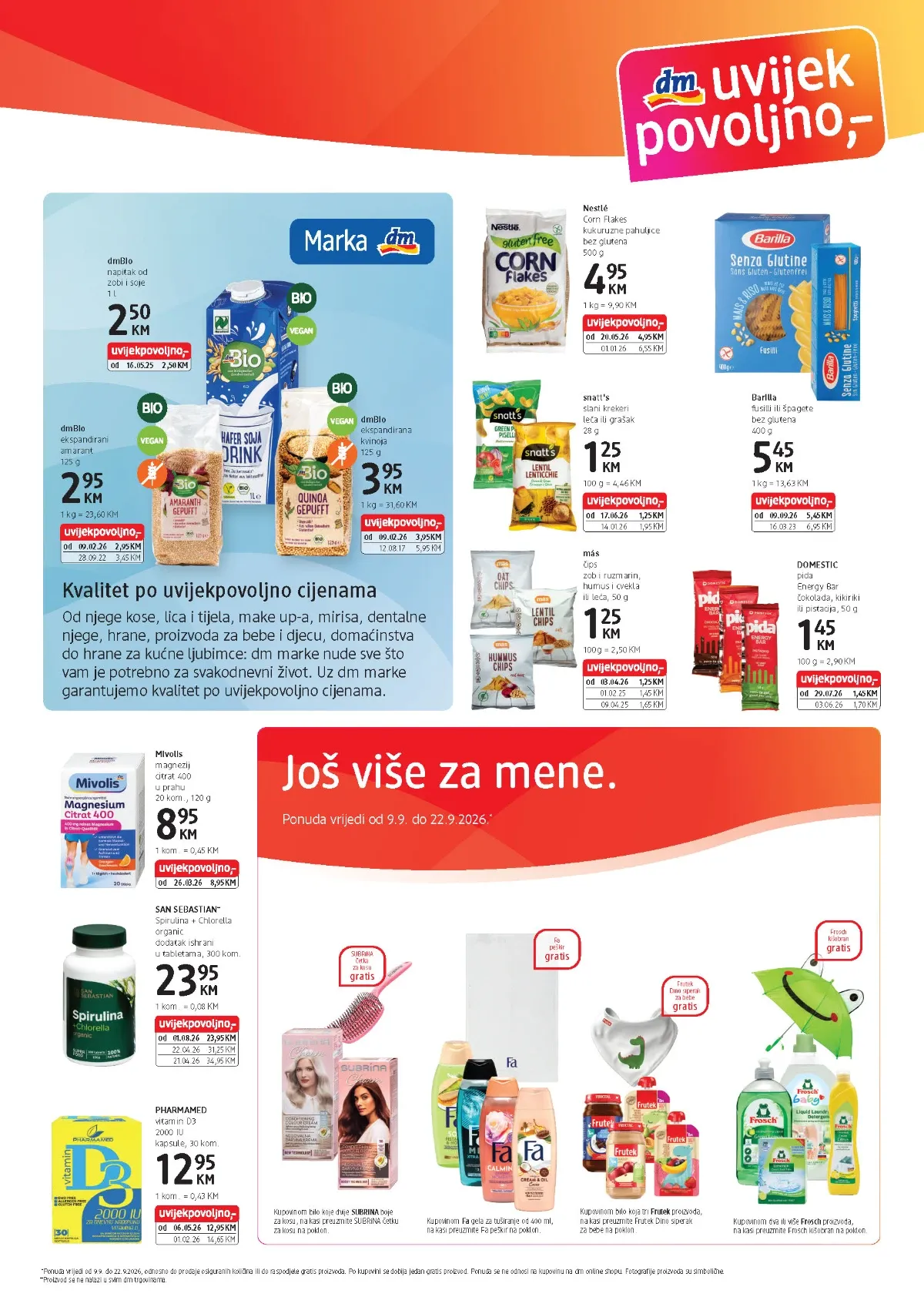dm katalog akcija strana 3 – važi od 9.9. do 22.9.2026.