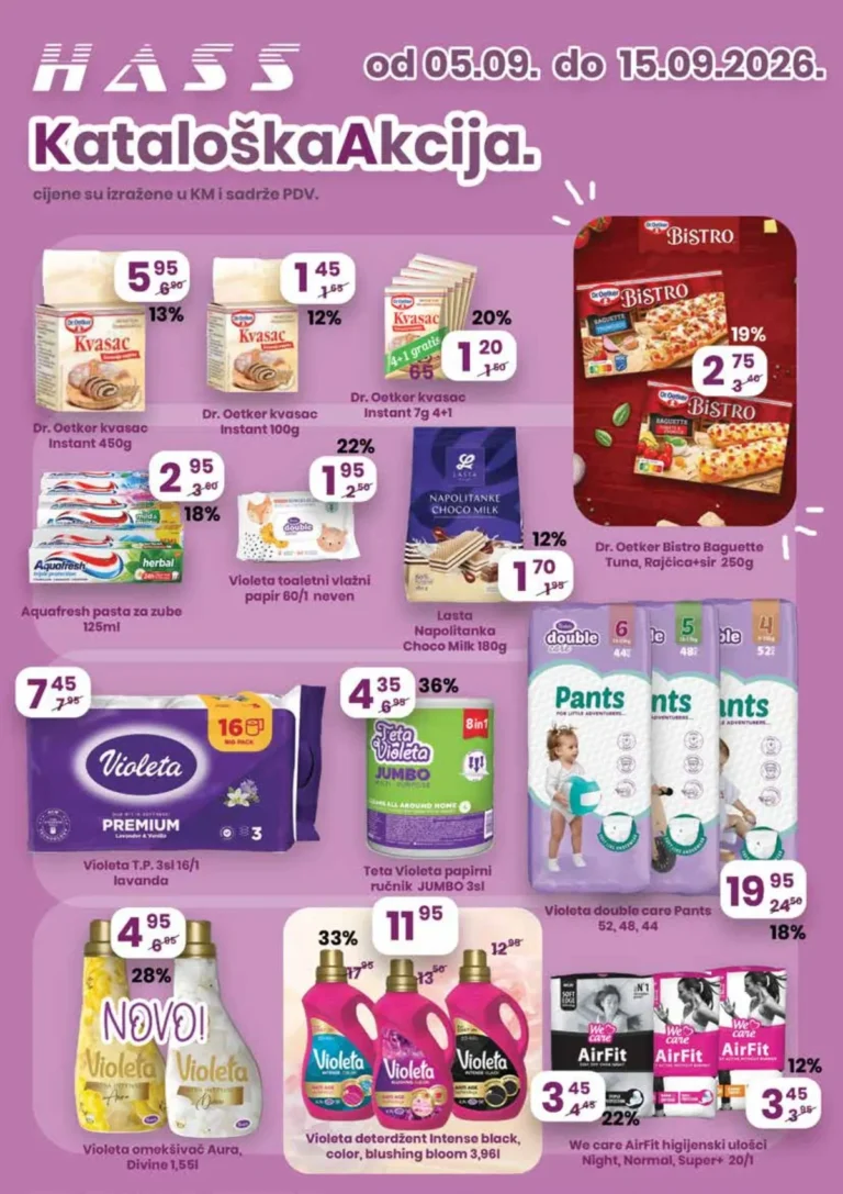 Hass katalog akcija strana 1 – važi od 5.9. do 15.9.2026.