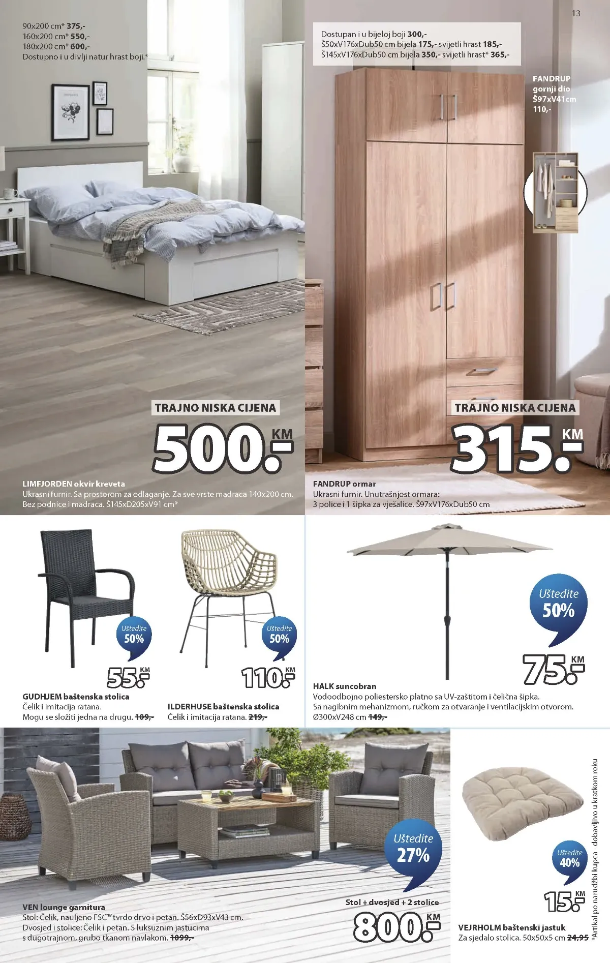 JYSK katalog akcija strana 13 – važi od 2.9. do 8.9.2026.