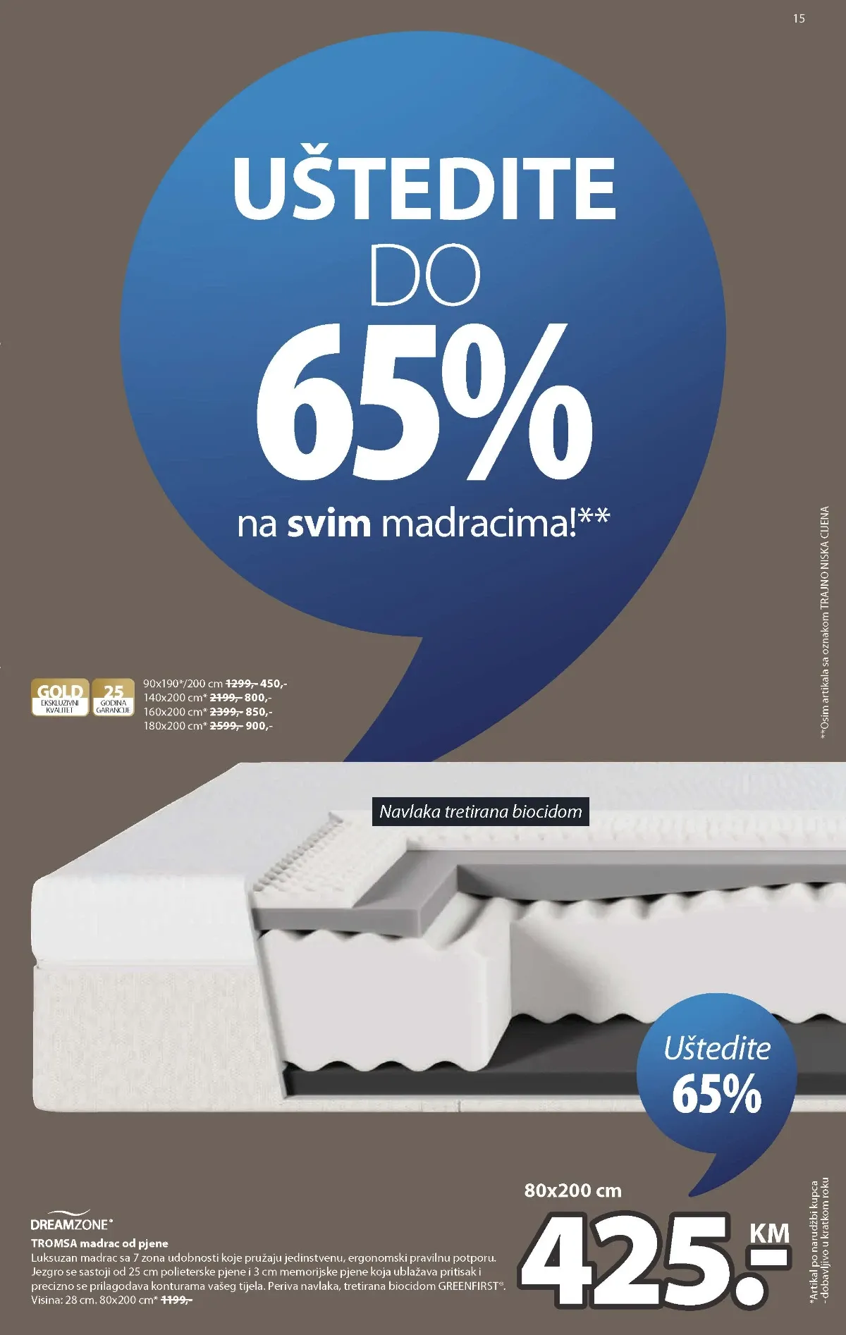 JYSK katalog akcija strana 15 – važi od 2.9. do 8.9.2026.