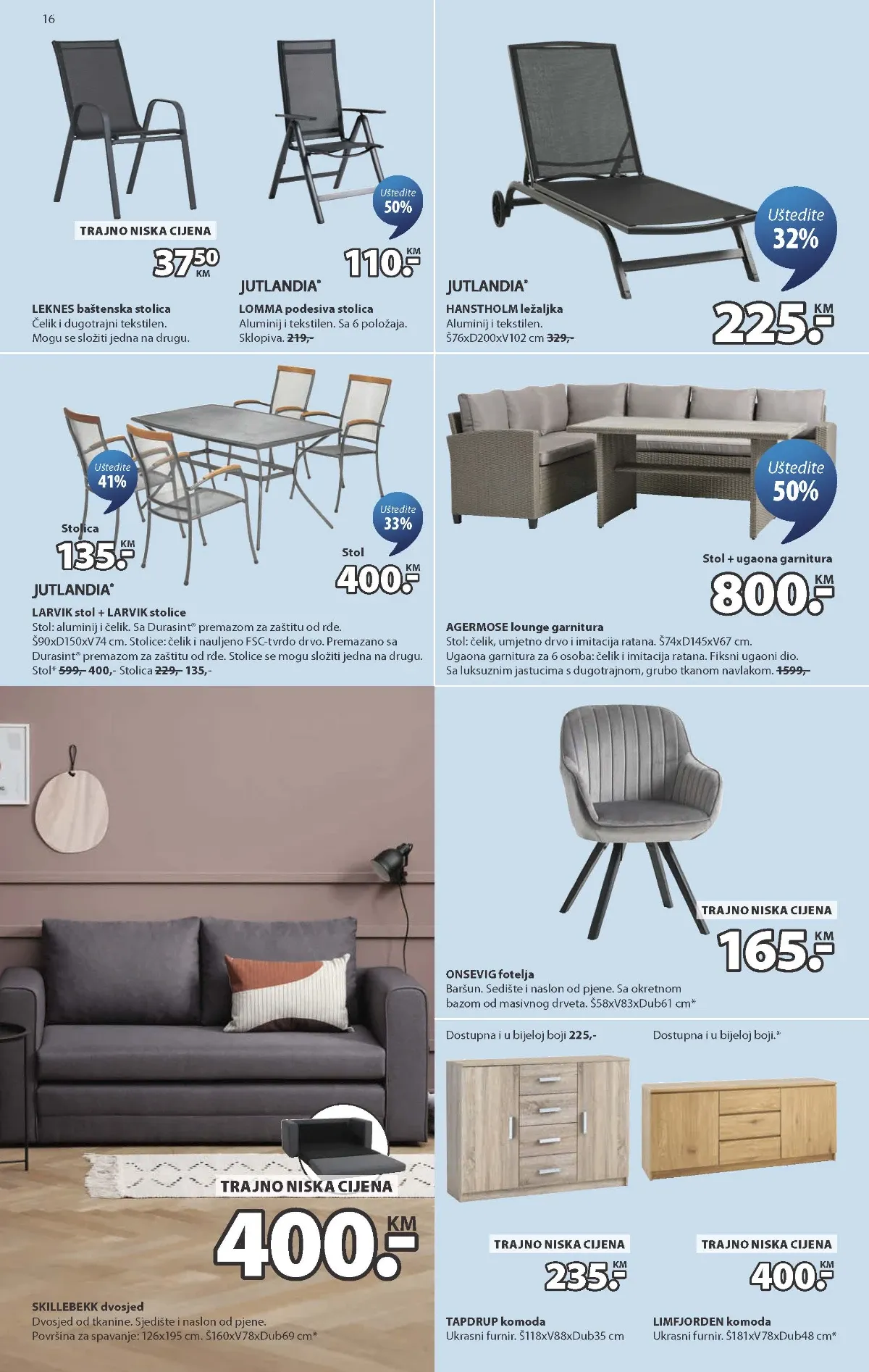 JYSK katalog akcija strana 16 – važi od 9.9. do 13.10.2026.
