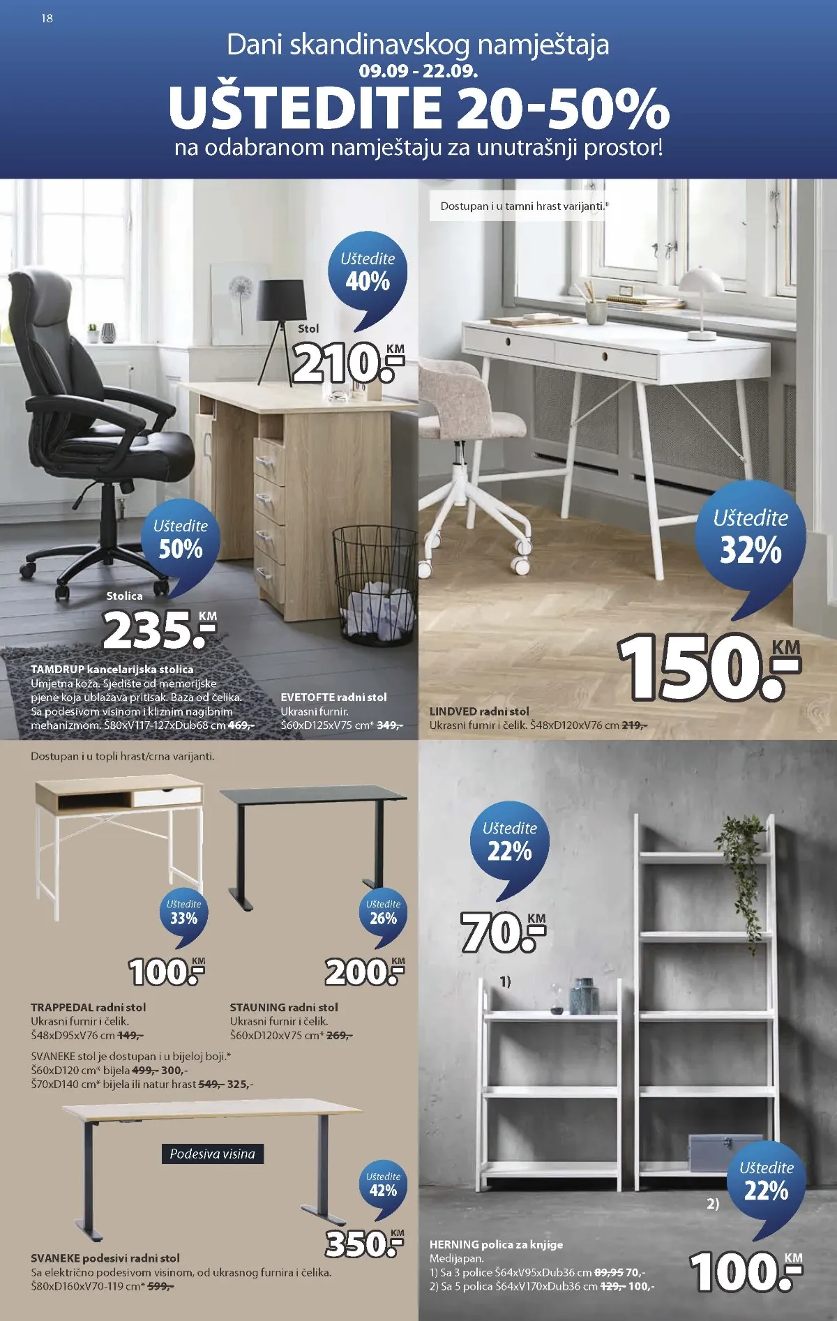 JYSK katalog akcija strana 18 – važi od 9.9. do 13.10.2026.