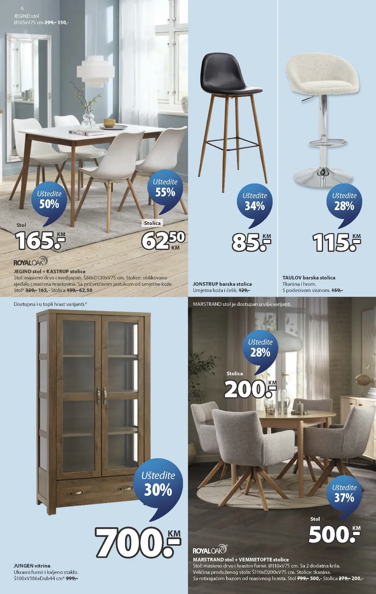 JYSK katalog akcija strana 6 – važi od 2.9. do 8.9.2026.