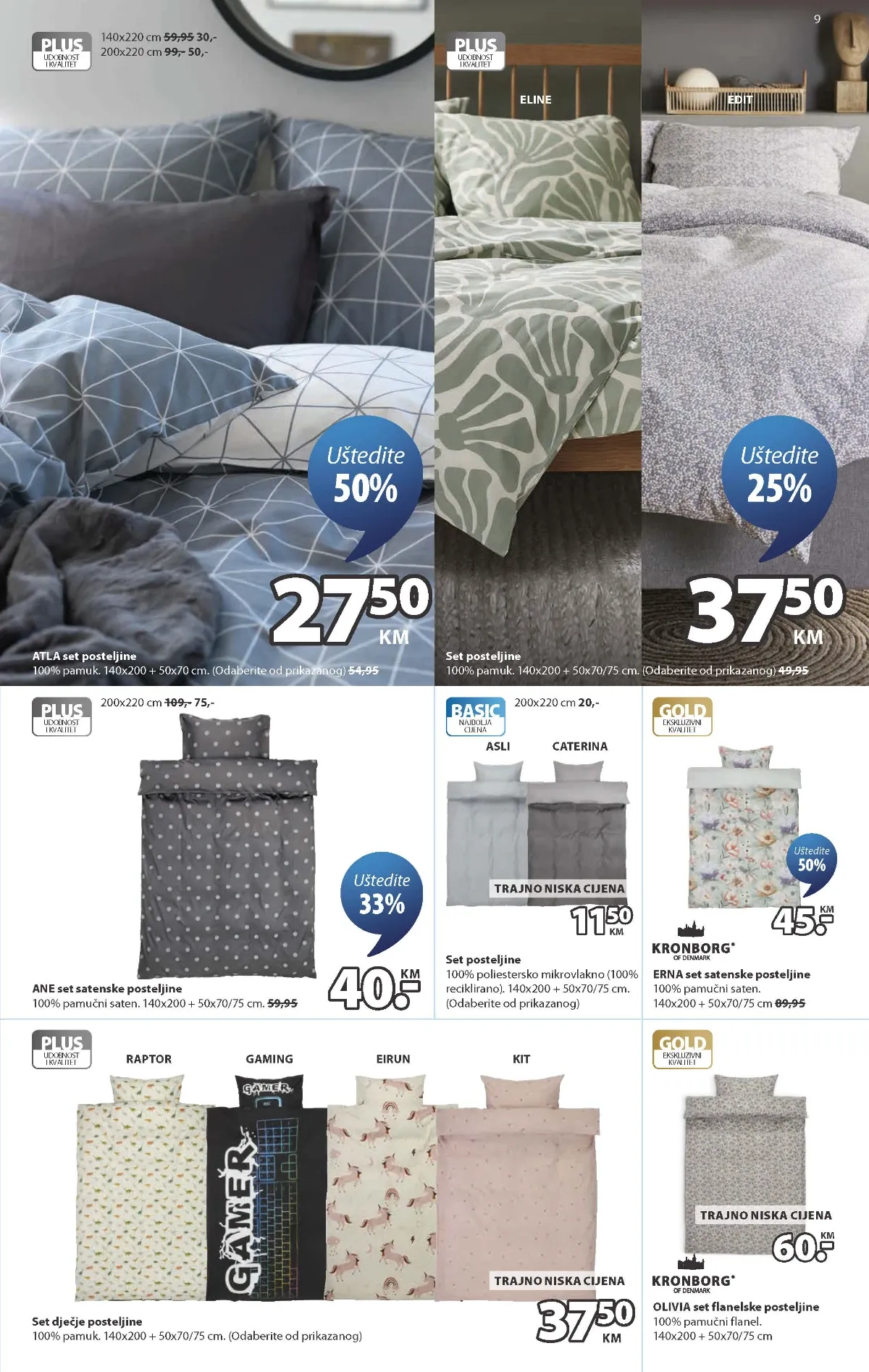 JYSK katalog akcija strana 9 – važi od 9.9. do 13.10.2026.