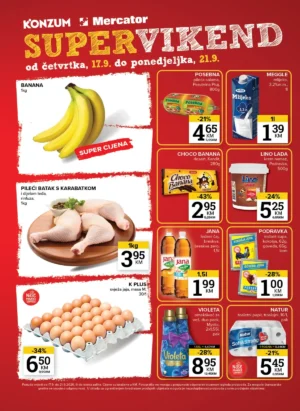 Konzum i Mercator katalog 17.9. – 21.9.2026. – popusti do 43%