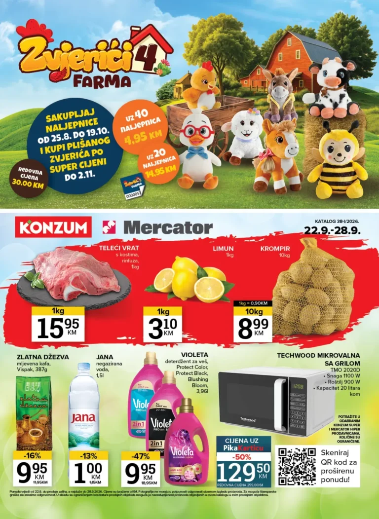 Konzum i Mercator katalog, korica
