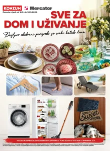 Konzum i Mercator katalog akcija strana 1 – važi od 10.9. do 30.9.2026.
