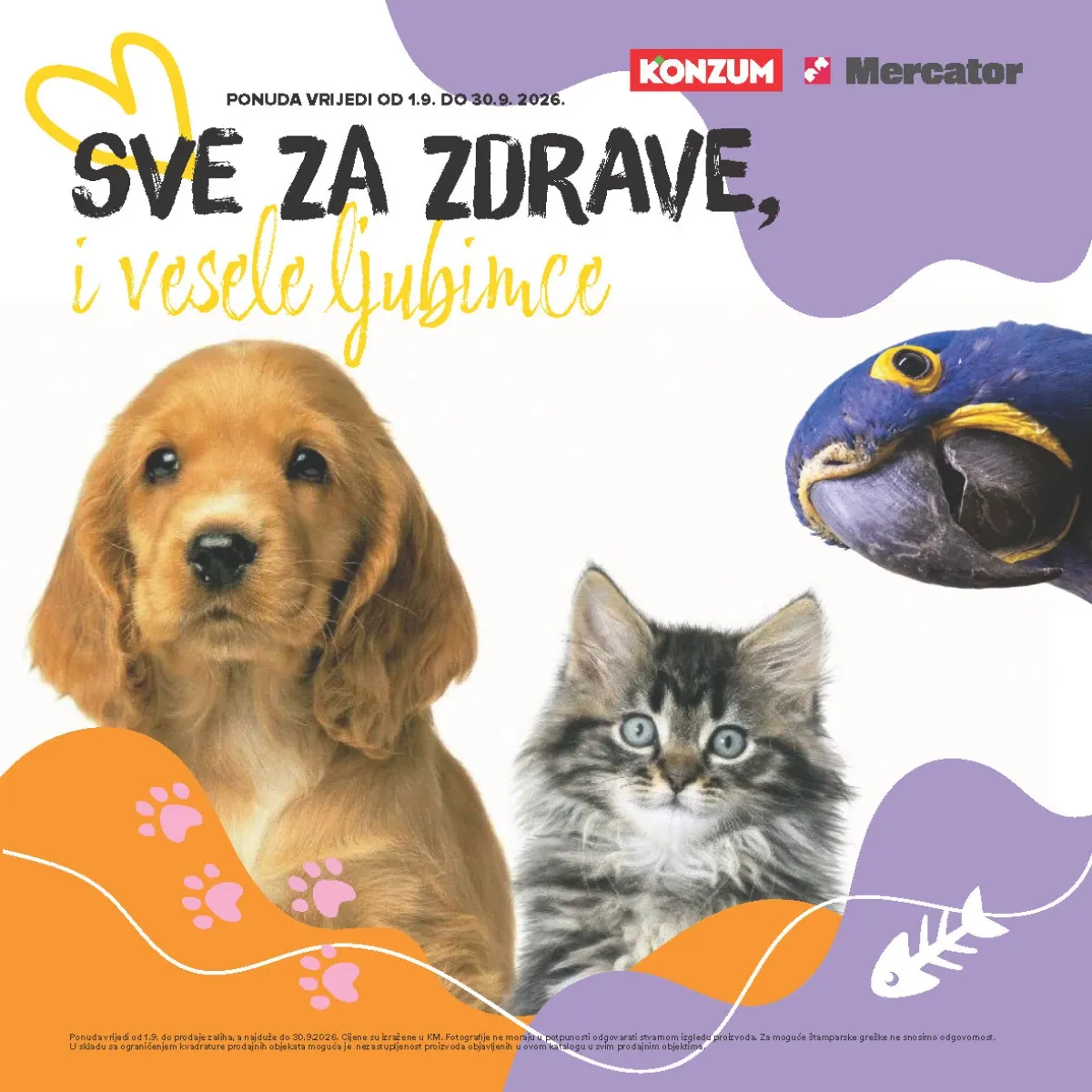 Konzum i Mercator katalog akcija strana 10 – važi od 1.9. do 30.9.2026.