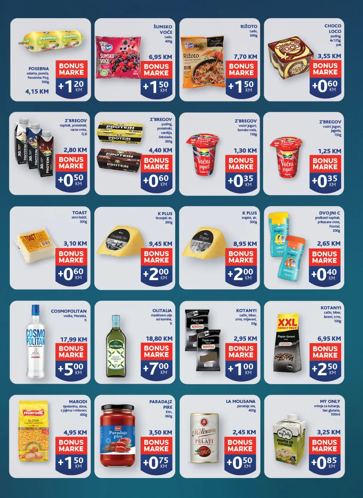 Konzum i Mercator katalog akcija strana 33 – važi od 8.9. do 14.9.2026.