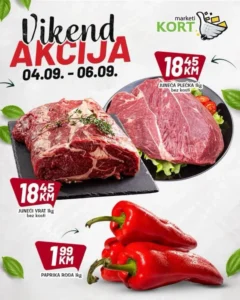 Kort katalog akcija strana 1 – važi od 4.9. do 6.9.2026.