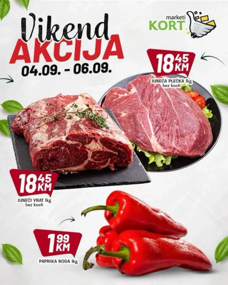 Kort katalog akcija strana 1 – važi od 4.9. do 6.9.2026.