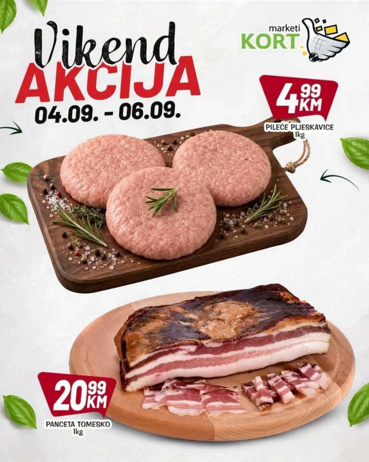 Kort katalog akcija strana 3 – važi od 4.9. do 6.9.2026.
