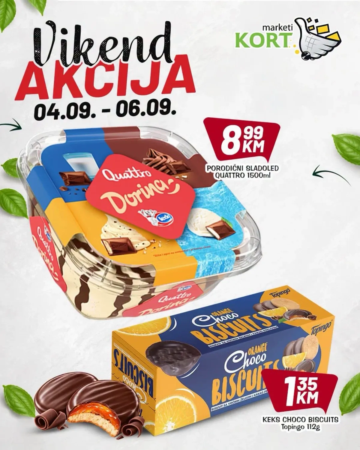 Kort katalog akcija strana 5 – važi od 4.9. do 6.9.2026.