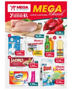Mega diskont katalog akcija strana 1 – važi od 3.9. do 6.9.2026.
