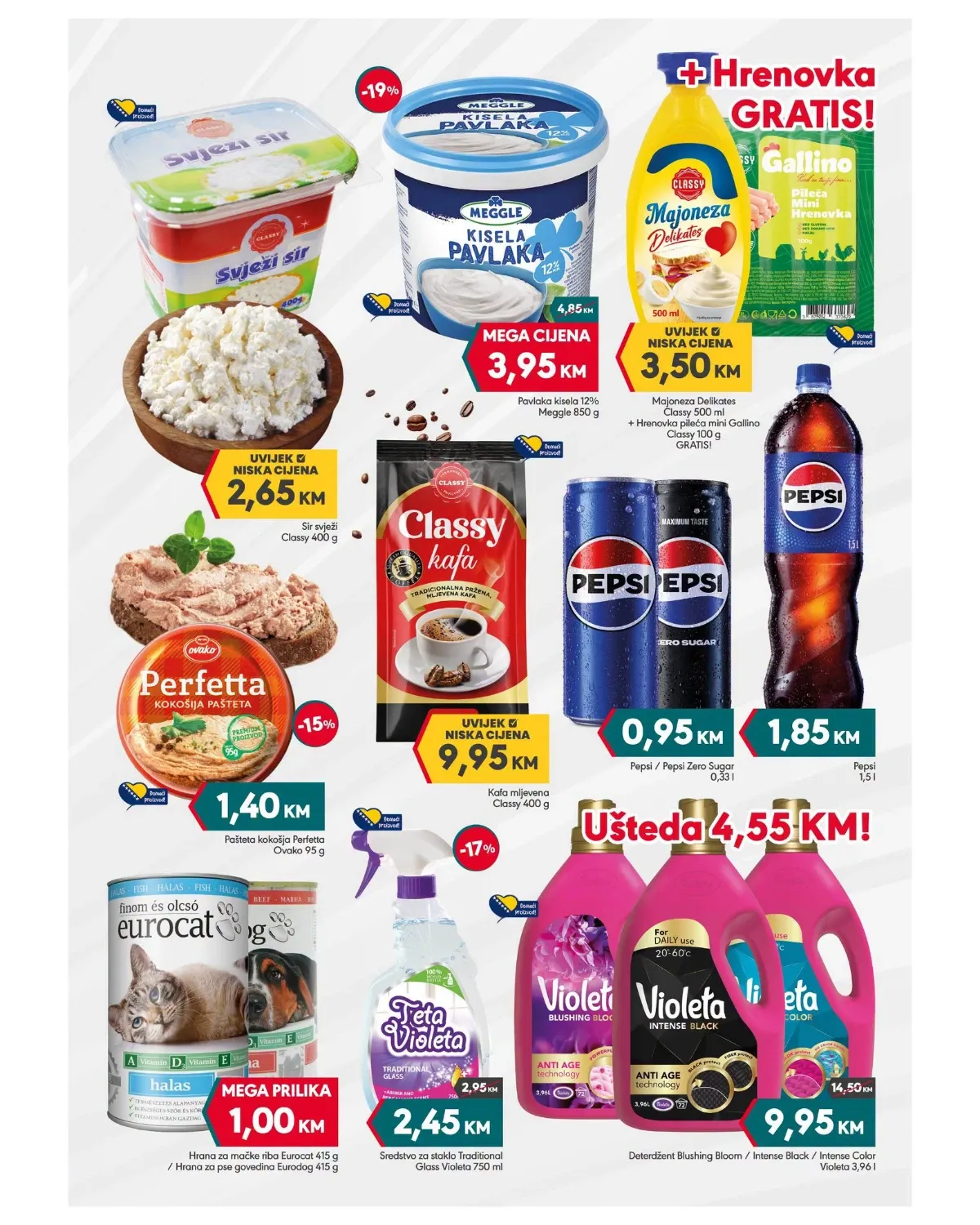 Mega diskont katalog akcija strana 2 – važi od 3.9. do 6.9.2026.