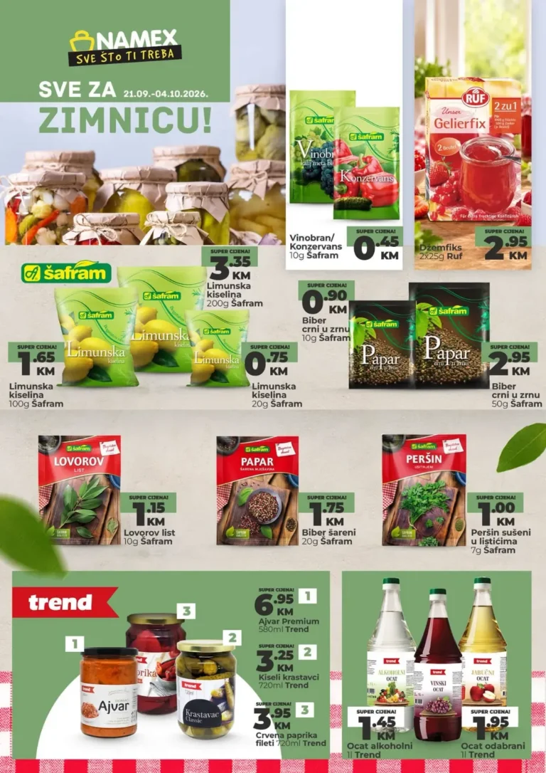 Namex katalog, korica