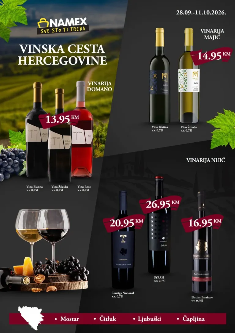 Namex katalog akcija strana 1 – važi od 28.9. do 11.10.2026.