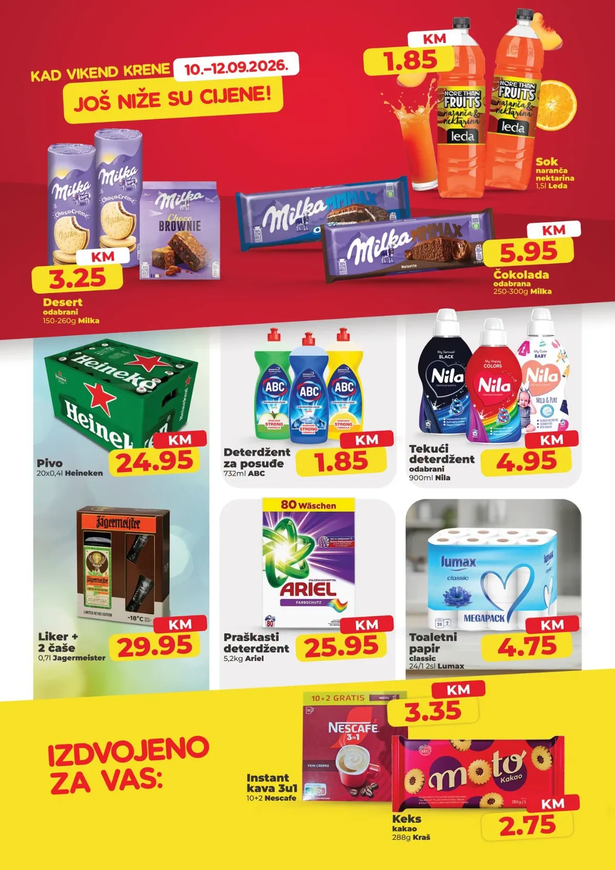 Namex katalog akcija strana 2 – važi od 10.9. do 12.9.2026.