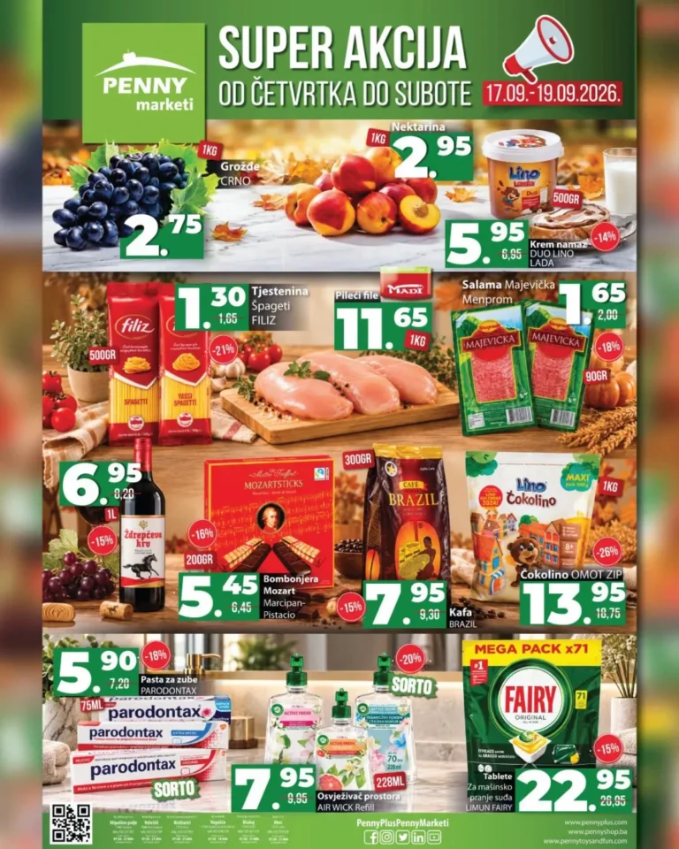 Penny katalog akcija strana 1 – važi od 17.9. do 19.9.2026.