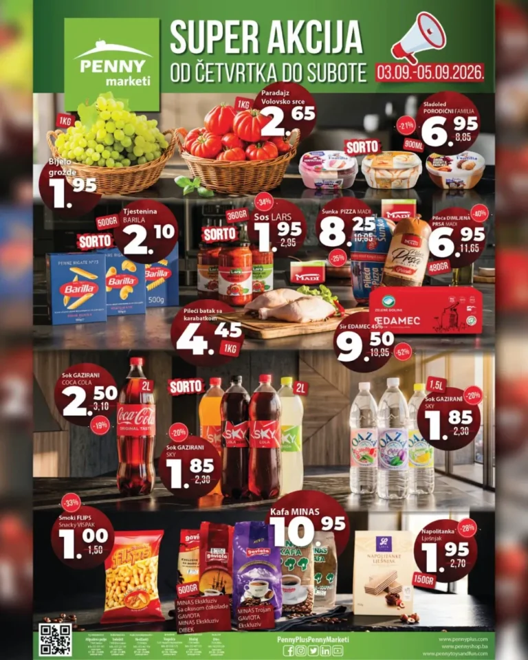 Penny katalog akcija strana 1 – važi od 3.9. do 5.9.2026.