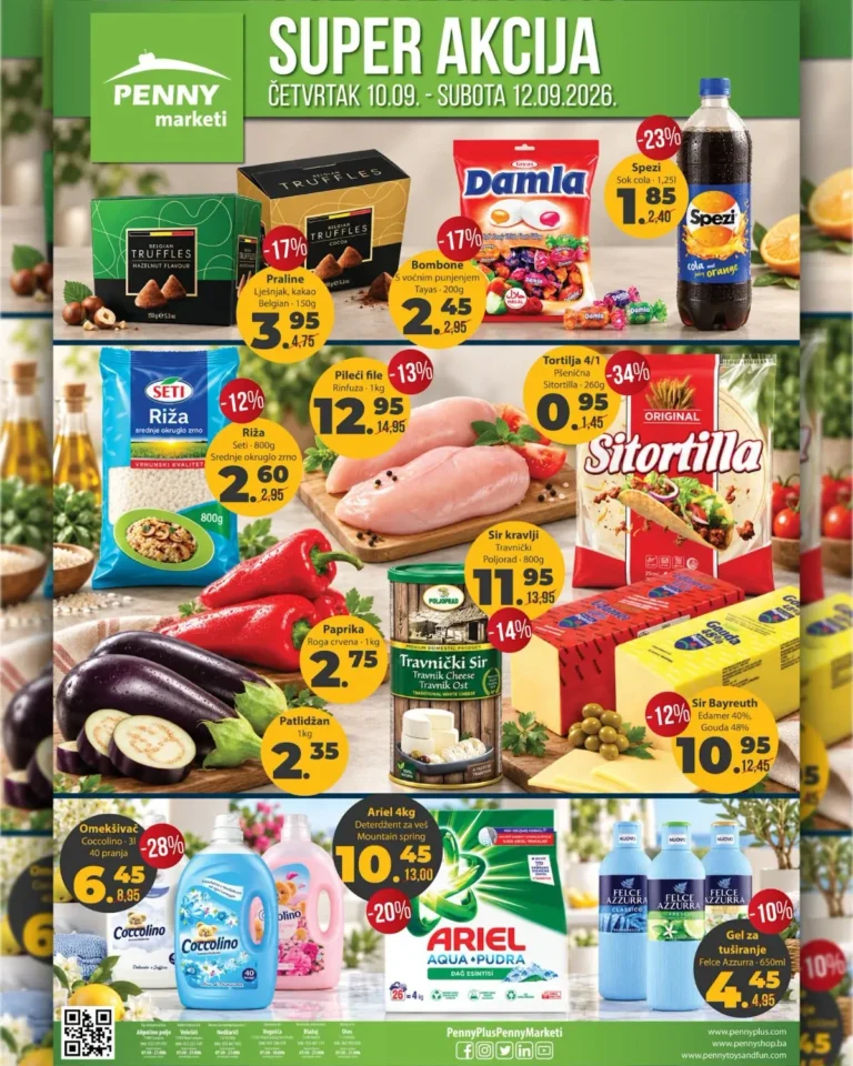Penny katalog akcija strana 1 – važi od 10.9. do 12.9.2026.