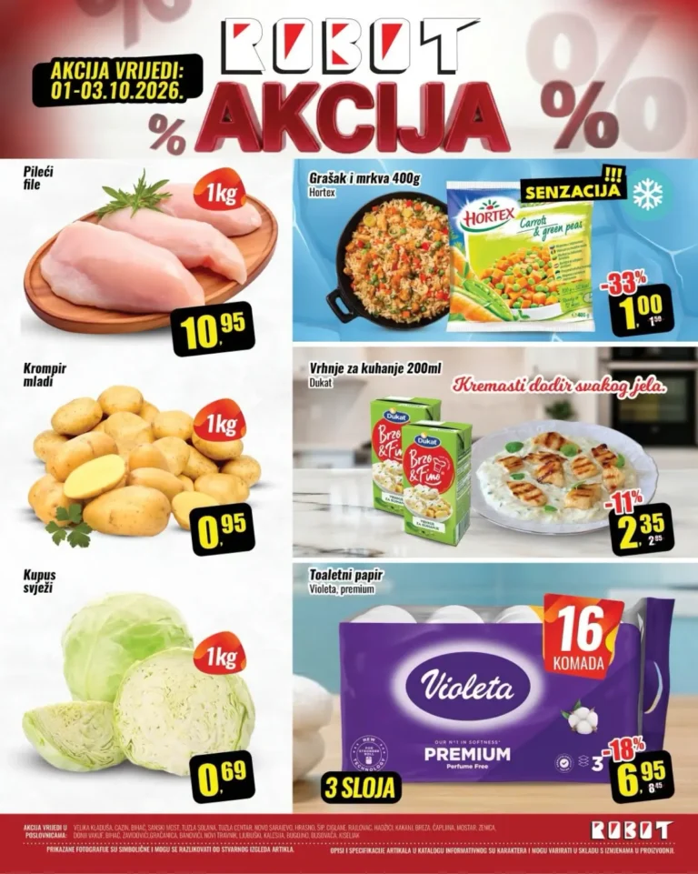Robot katalog akcija strana 1 – važi od 1.10. do 3.10.2026.