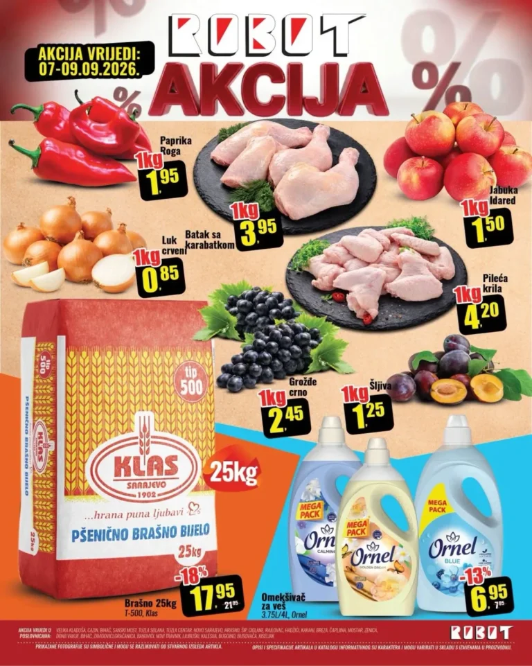 Robot katalog akcija strana 1 – važi od 7.9. do 9.9.2026.